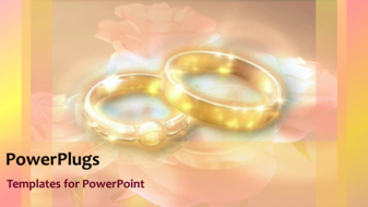 PowerPoint Template - Wedding rings background